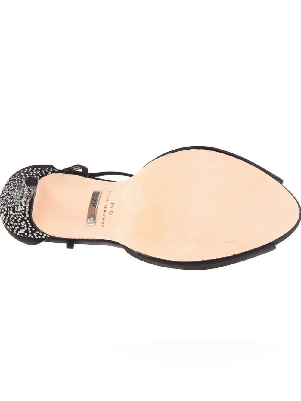 NEW! Badgley Mischka Violeta open-toe pumps with Rhinestones Sz 9.5
